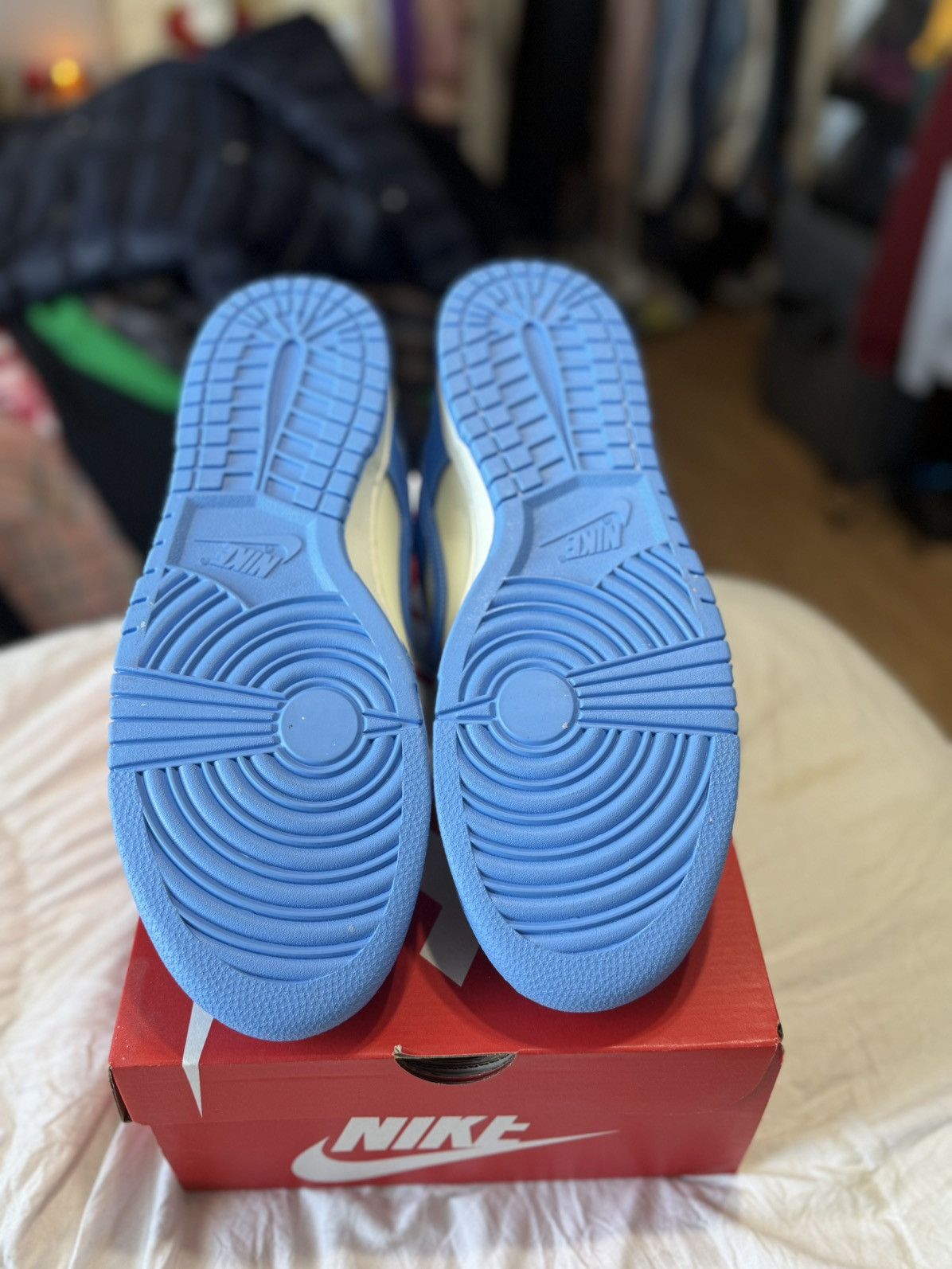 Nike University Blue Dunks (New) Size US 12 / EU 45 - 6 Thumbnail