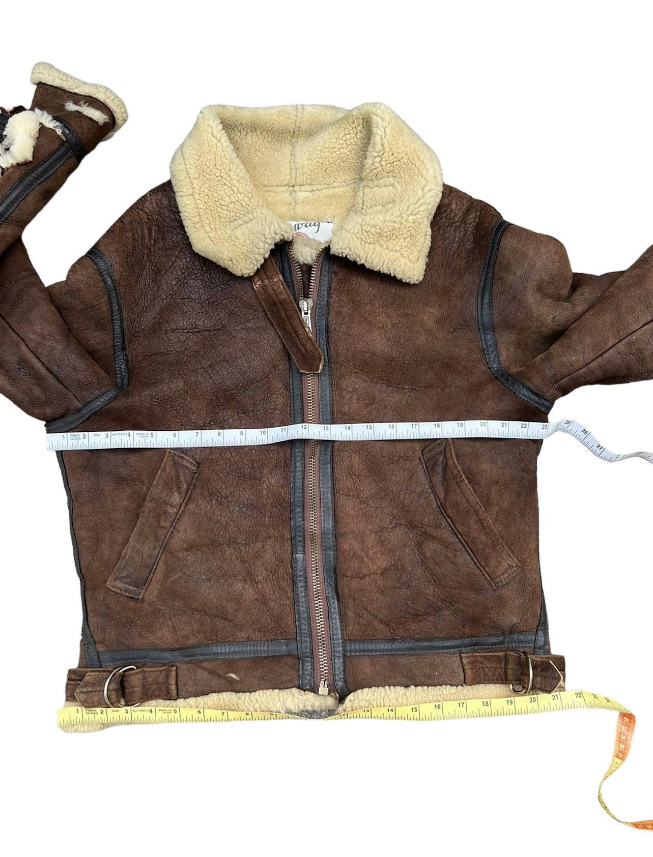 Leather Vintage 80s Tanco Made in Usa Shearling Distress B3 Jacket Size US M / EU 48-50 / 2 - 3 Thumbnail
