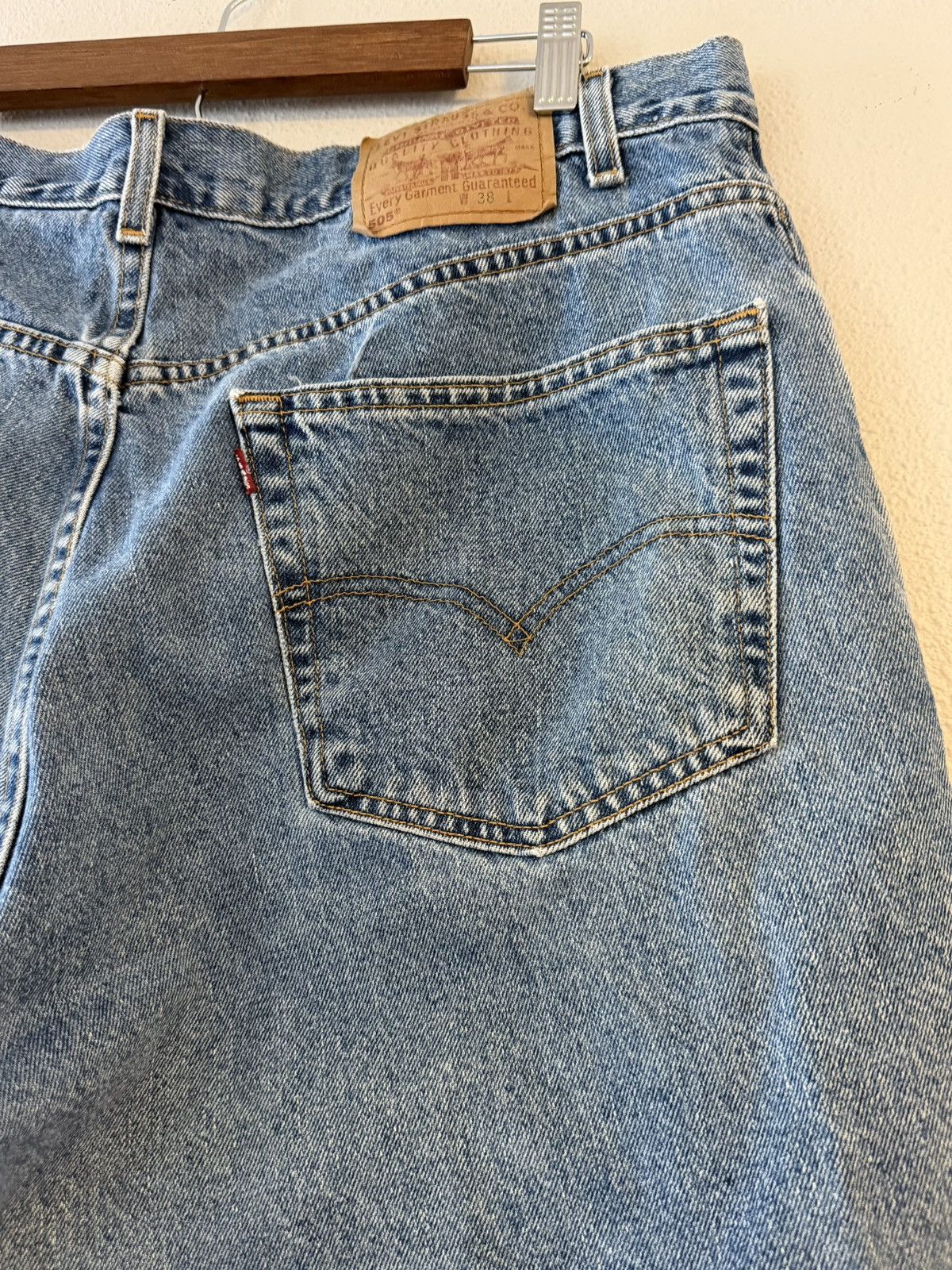 Levi's vintage levi’s 505 light wash jean shorts, jorts 2000 y2k Size US 37 - 3 Thumbnail