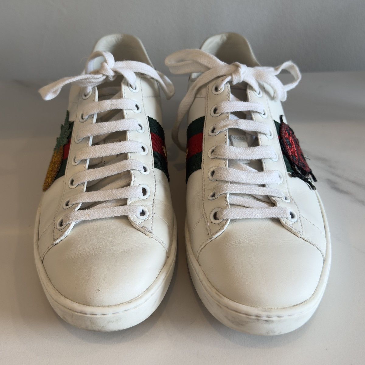 Gucci Gucci Ace Pineapple and Ladybug Sneakers Size US 6 / IT 36 - 4 Thumbnail