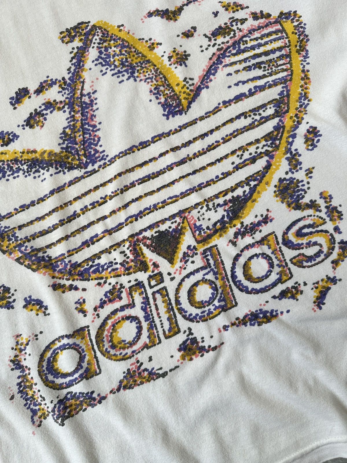 Adidas ADIDAS Big Logo Vintage T-Shirt made in West Germany Size US L / EU 52-54 / 3 - 8 Thumbnail