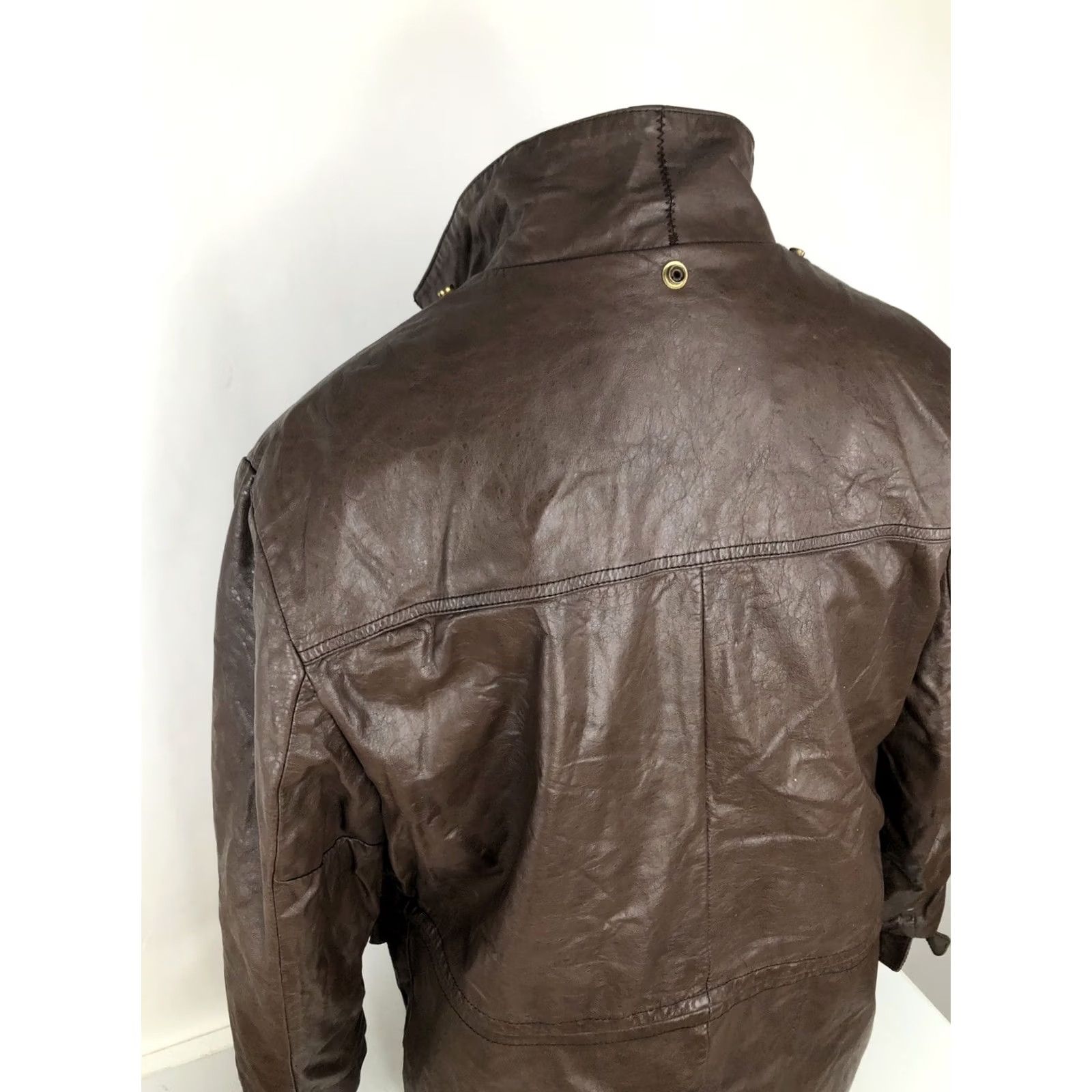 Vintage FIELDMASTER Field Jacket Mens 44R Leather Lined Vintage Brown Chore Farm Jacket Size US S / EU 44-46 / 1 - 6 Thumbnail