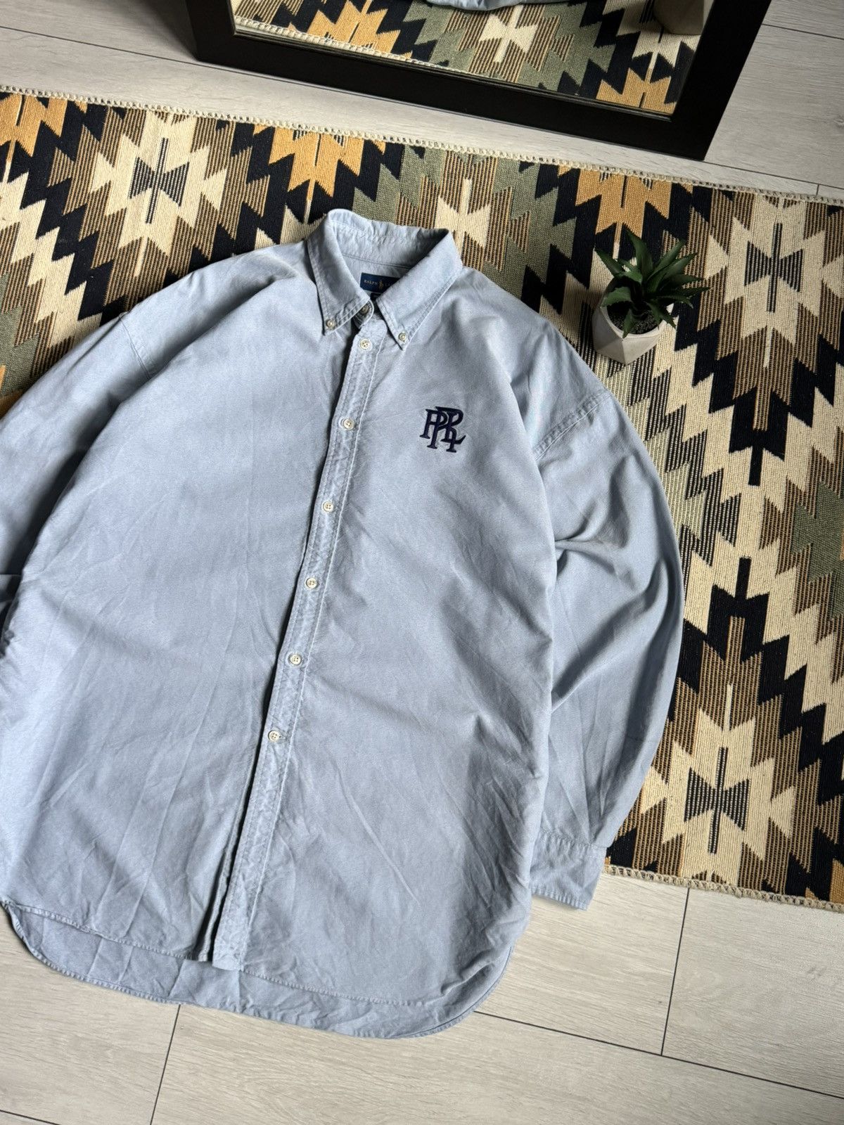 Polo Ralph Lauren Polo Ralph Lauren PRL Logo Button Up Shirt Size US XL / EU 56 / 4 - 3 Thumbnail