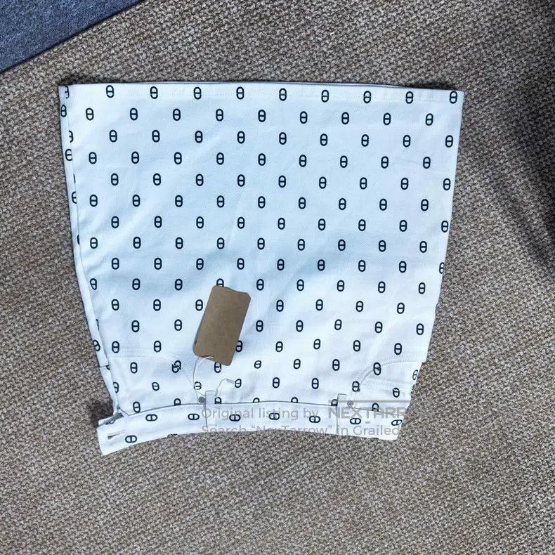 Hermes Hermes White Printed Short Skirt Size 24" / US 00 / IT 34 - 2 Thumbnail