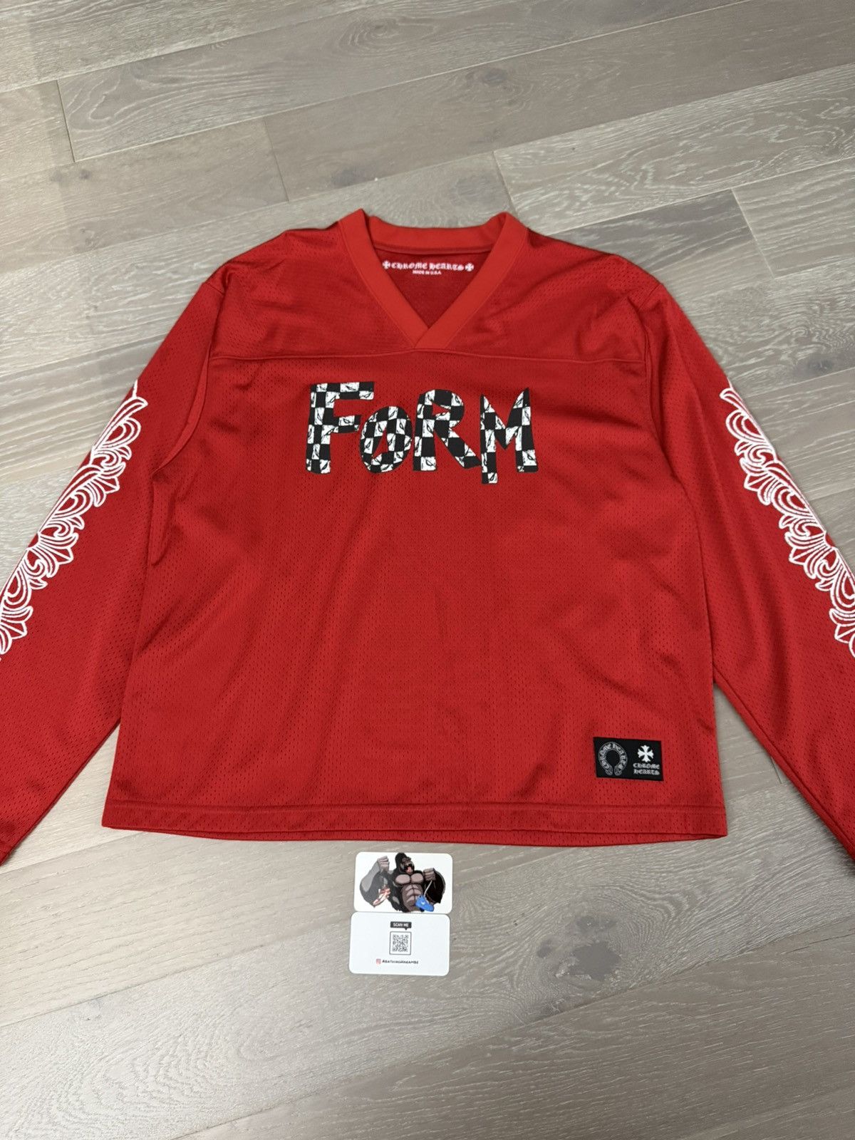 Chrome Hearts Chrome Hearts Matty Boy Form Jersey Red Size US S / EU 44-46 / 1 - 2 Thumbnail