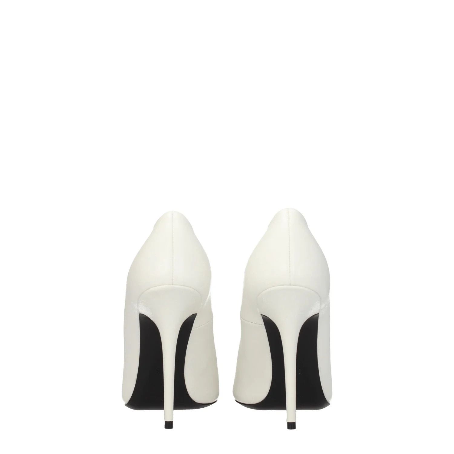 Saint Laurent Paris ob1o1e1124 Leather Pumps in White Size US 7.5 / IT 37.5 - 5 Thumbnail