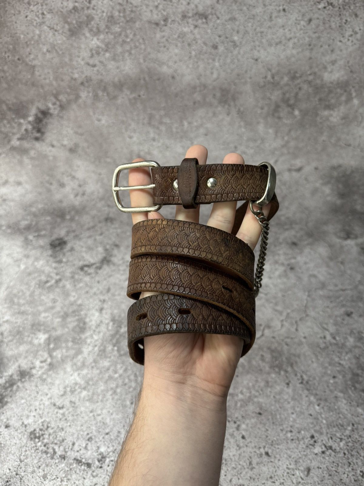 Vintage Sombrero Genuine Leather Belt Vintage Size ONE SIZE - 3 Thumbnail