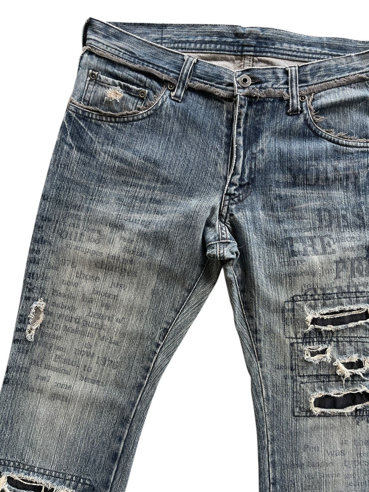 Japanese Brand Vintage EDGE Rupert If Six Was Nine Distressed Flare Denim Size US 32 / EU 48 - 5 Thumbnail