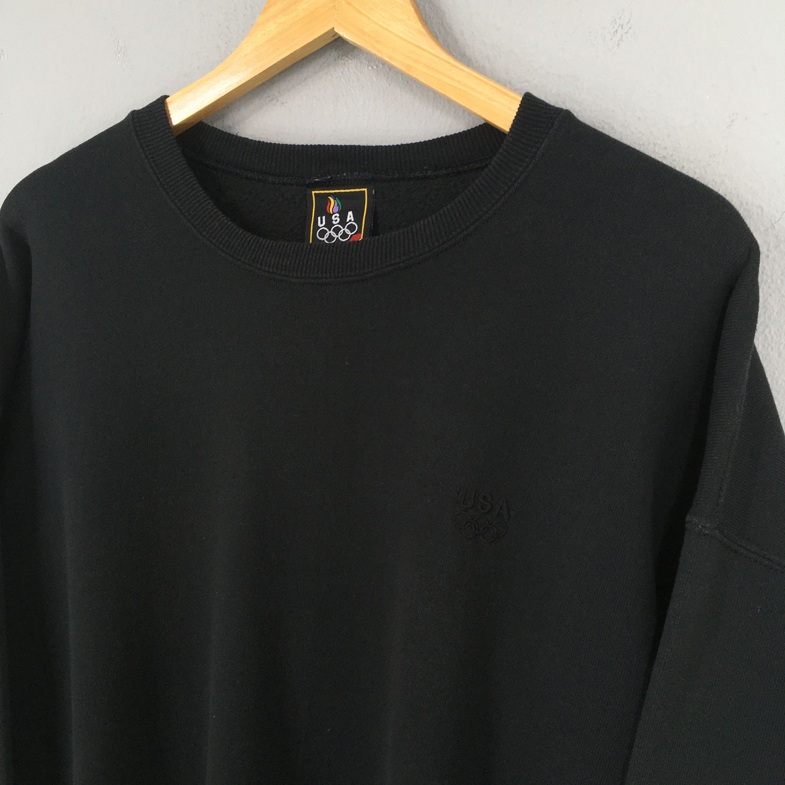 USA Olympics Vintage 90s Olympics Summer Games Black Sweatshirt XLarge Size US XL / EU 56 / 4 - 3 Thumbnail