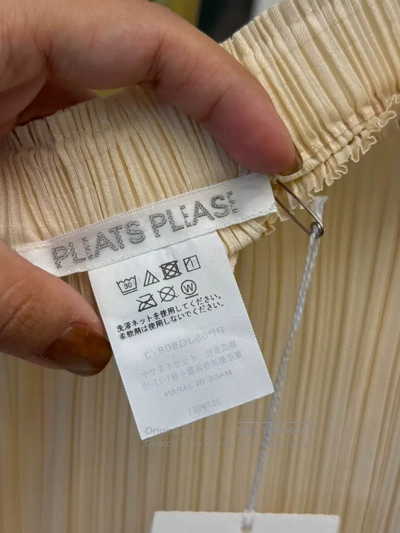 Issey Miyake Issey Miyake size:3 Iridescent Beige Midi Skirt Size 31" - 4 Thumbnail