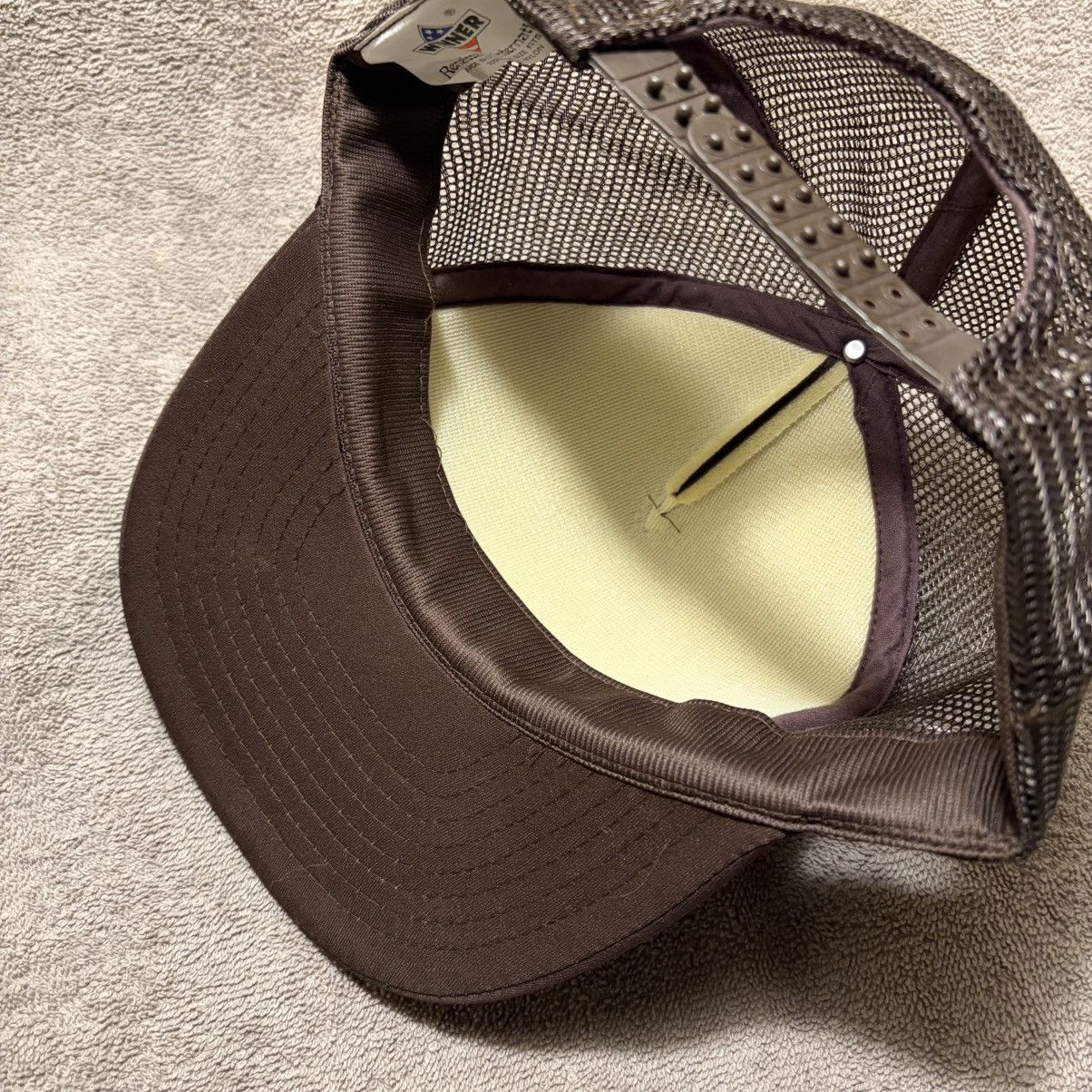 Vintage Vintage Brown Mesh Trucker Hat SnapBack Elliott Equipment Size ONE SIZE - 8 Thumbnail