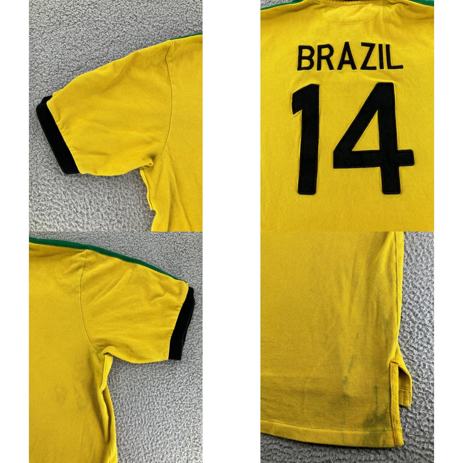 Polo Ralph Lauren Polo Ralph Lauren Shirt Mens 2XLT Yellow Polo World Cup Olympic BRAZIL 14 RARE Size US XXL / EU 58 / 5 - 10 Thumbnail