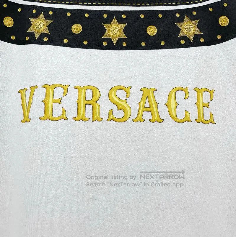 Versace Versace White Cotton Short Sleeve T-Shirt . Size US M / EU 48-50 / 2 - 4 Thumbnail