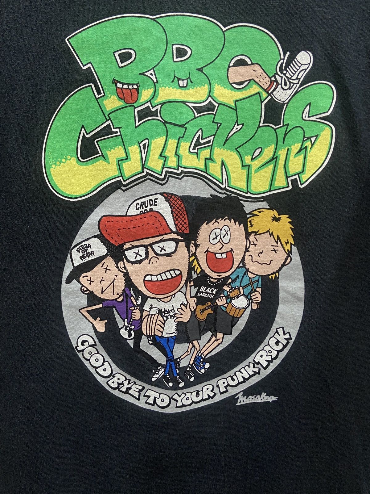 Band Tees × Vintage Y2K 00s BBQ Chickens Pizza of Death punk rock tour T-Shirt Size US L / EU 52-54 / 3 - 4 Thumbnail