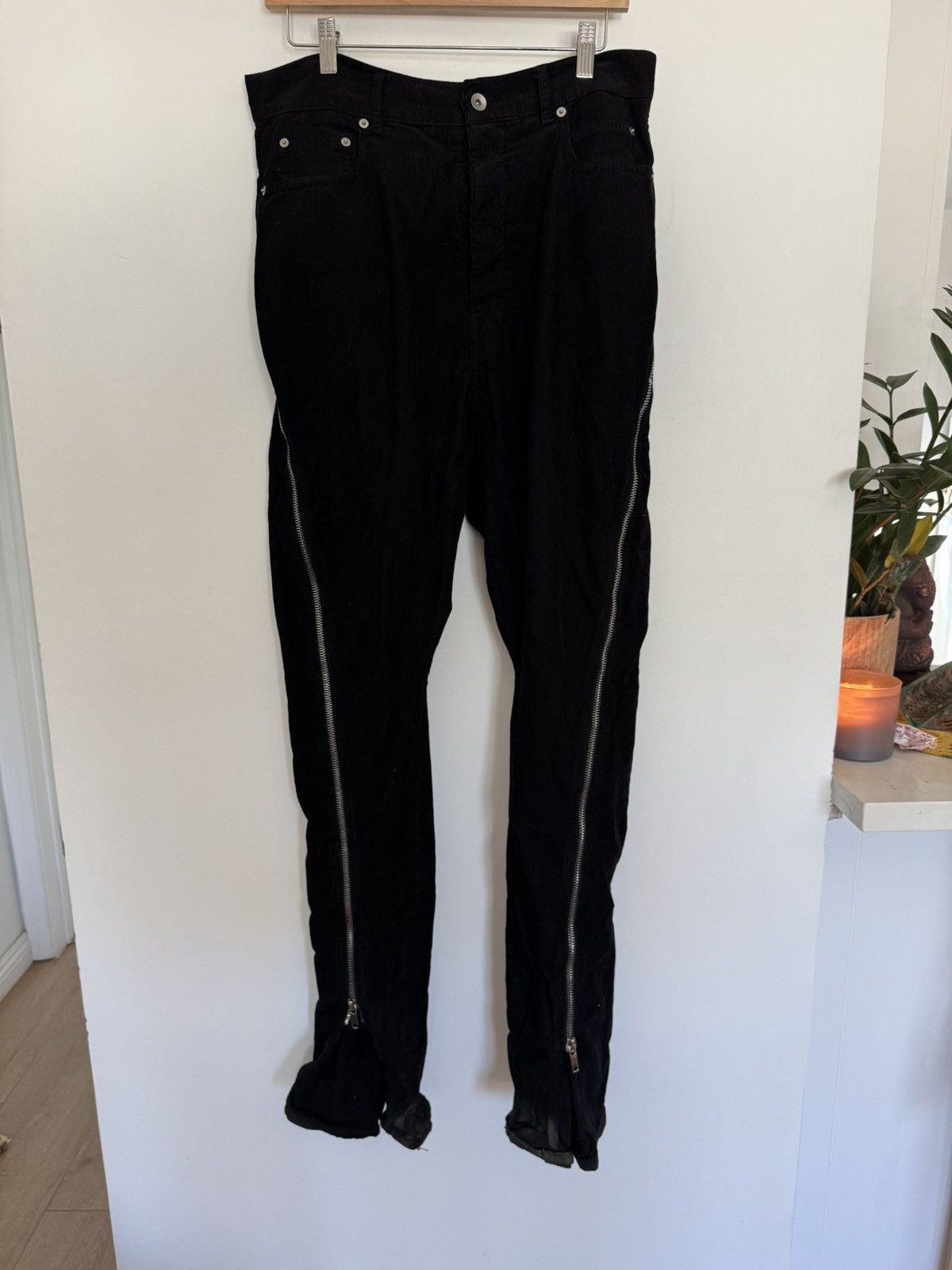 Rick Owens Corduroy Bolan Banana Trousers Size US 31 - 1 Thumbnail