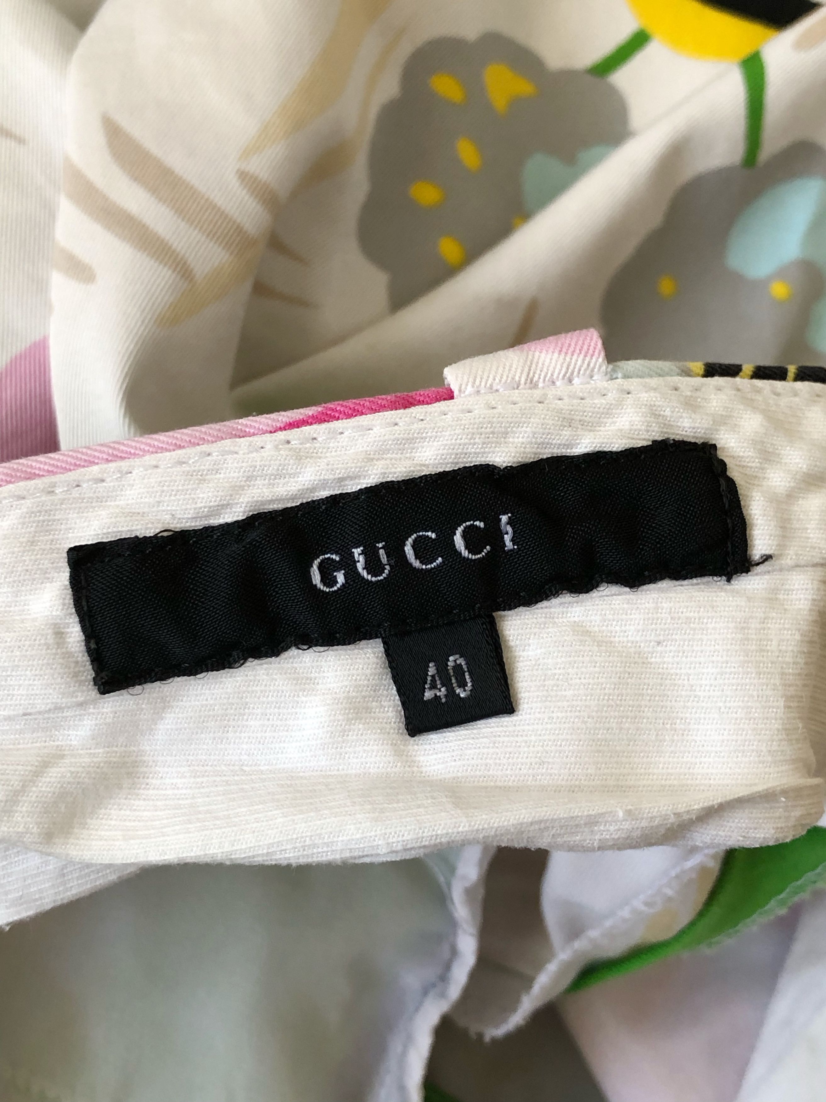 Gucci RARE🔥SS1999 GUCCI BY TOMFORD RUNWAY FLORAL PANTS TRISH GOFF Size 29" - 21 Thumbnail