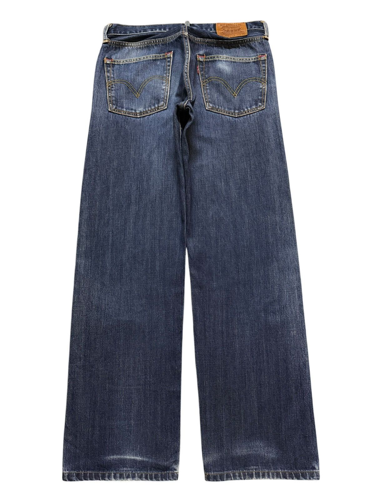 Levi's Vintage Y2K Levis 703 Blue Faded Wash Distressed Wide Leg Size US 31 - 2 Thumbnail