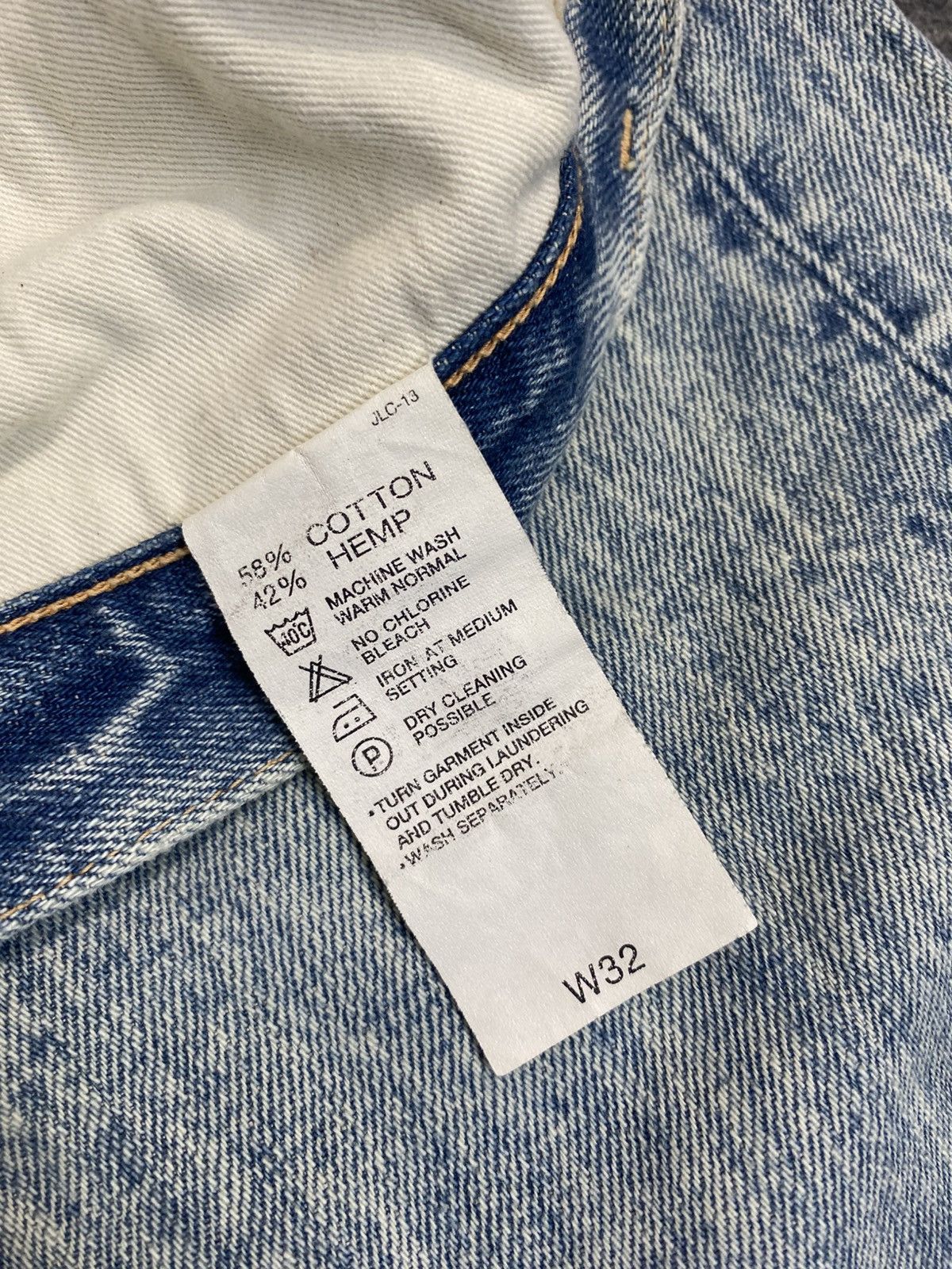 Levi's 90s Levi's Acid Wash Cropped Denim Cotton Hemp Buttonfly 31 Size US 31 - 15 Thumbnail