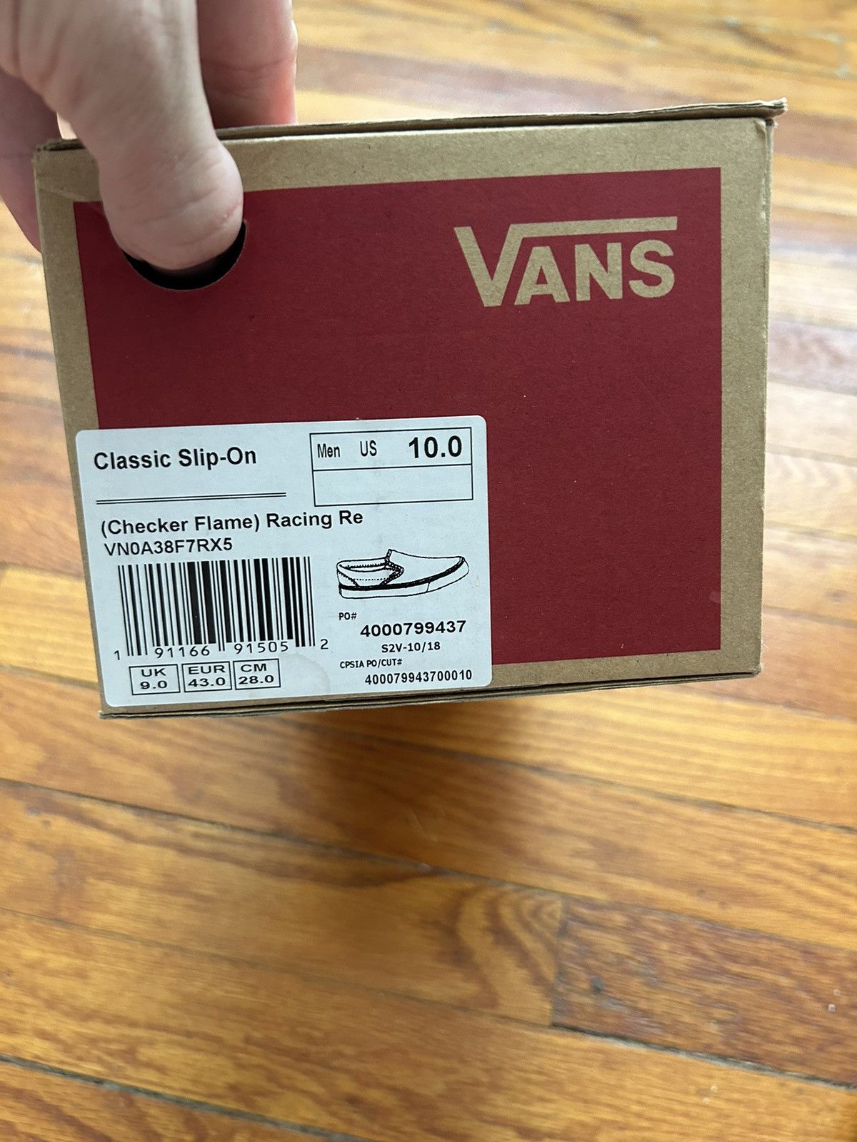Vans Vans slip on checkered flame Size US 10 / EU 43 - 6 Thumbnail