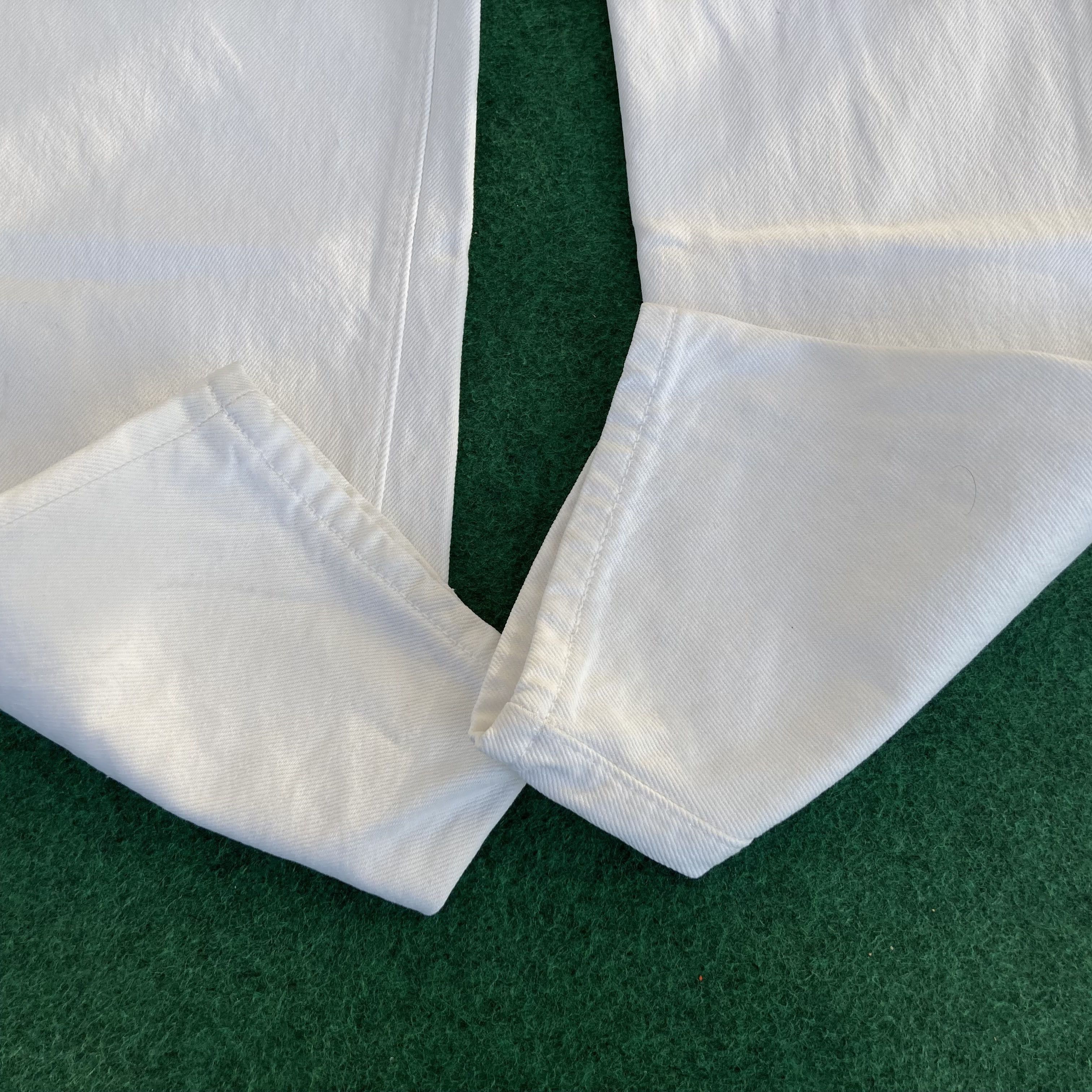 Levi's × Vintage Vtg Levis 501 Distressed Ripped Women White Grunge Jeans Size 26" / US 2 / IT 38 - 7 Thumbnail