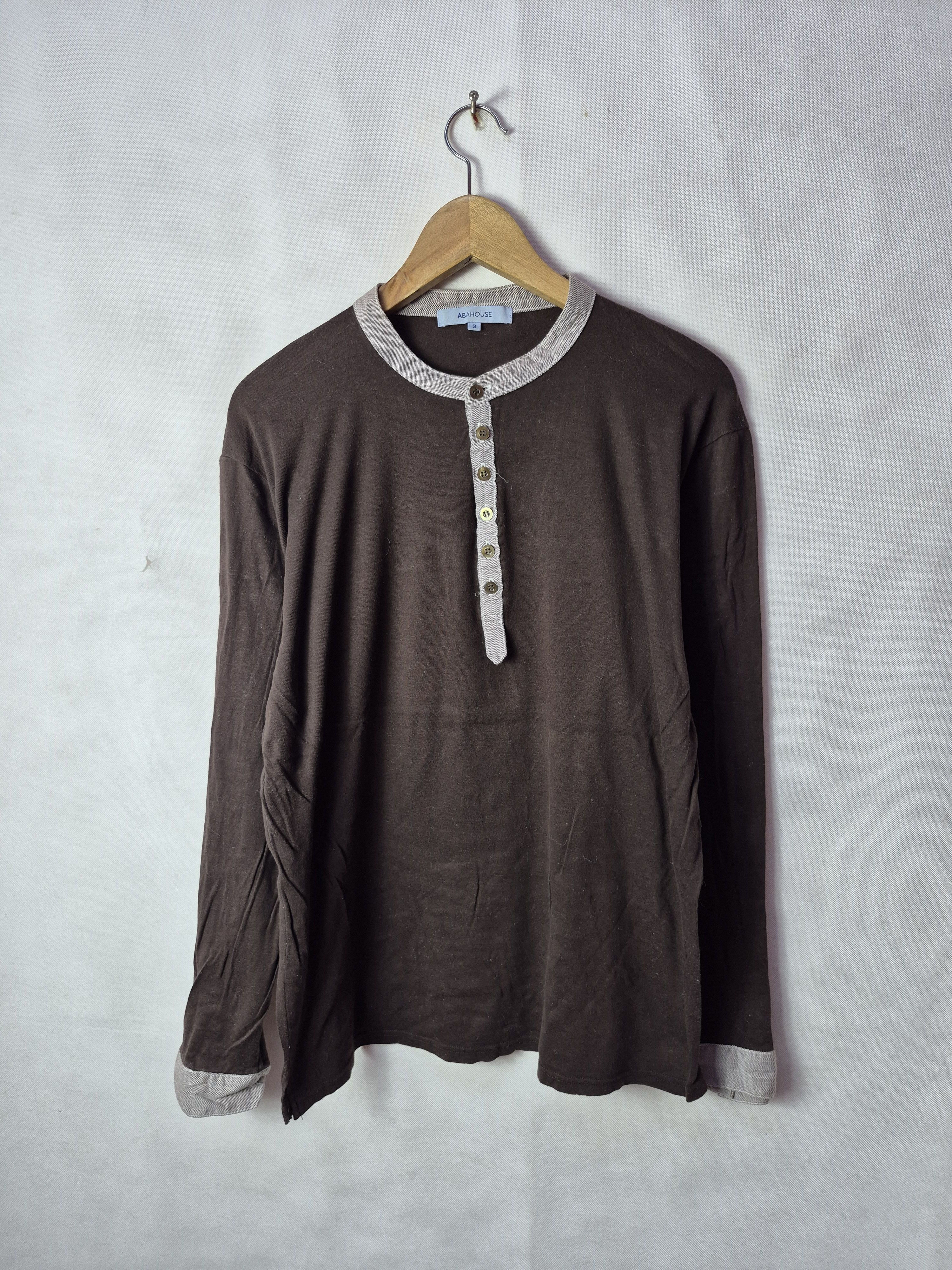 ABAHOUSE × Japanese Brand 🇯🇵 Japanese Brand Abahouse Long Button Tee Size US M / EU 48-50 / 2 - 2 Thumbnail