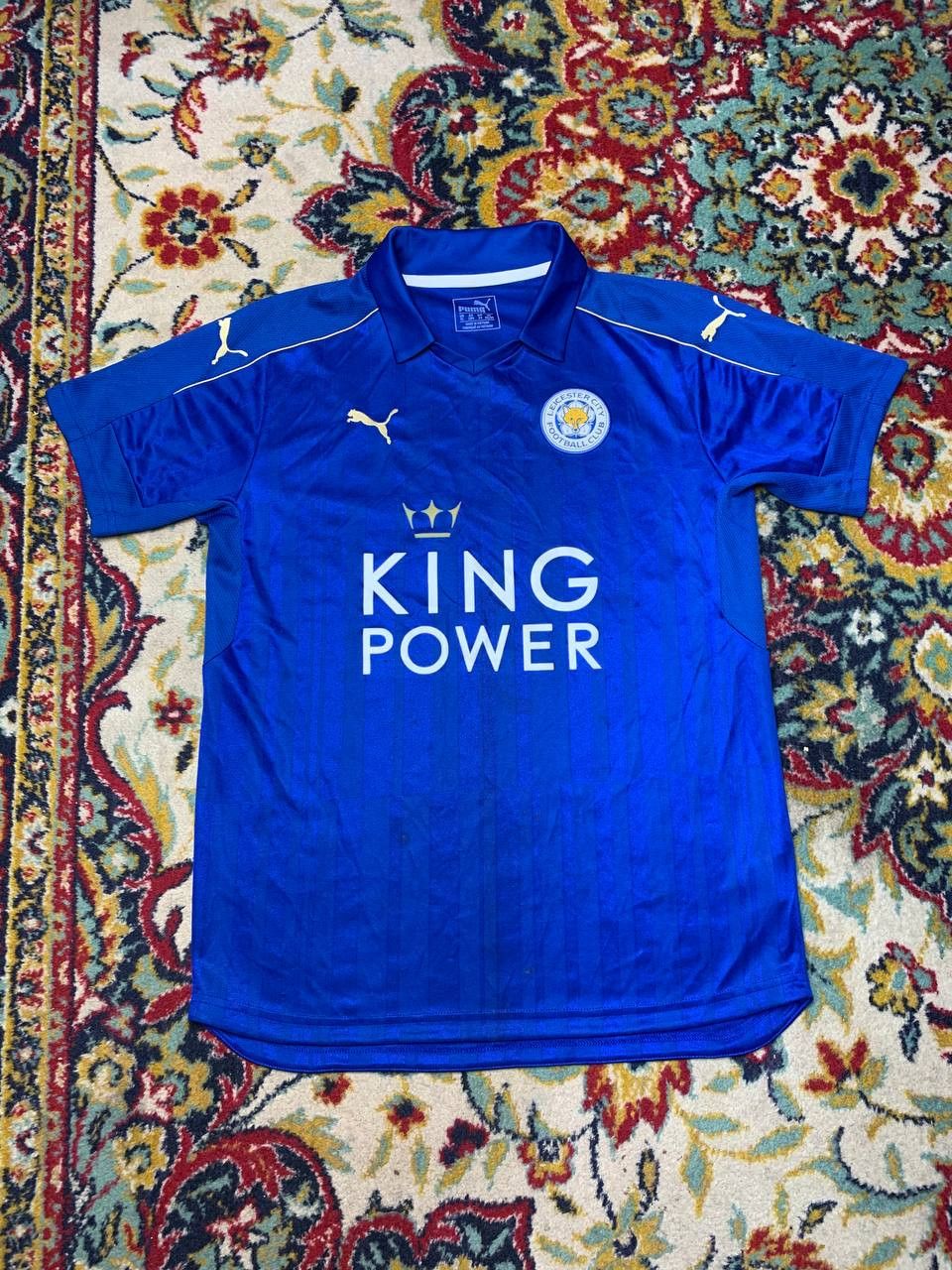 Puma LEICESTER CITY 2015/16 HOME KIT SHIRT FOOTBALL SOCCER Size US S / EU 44-46 / 1 - 1 Thumbnail