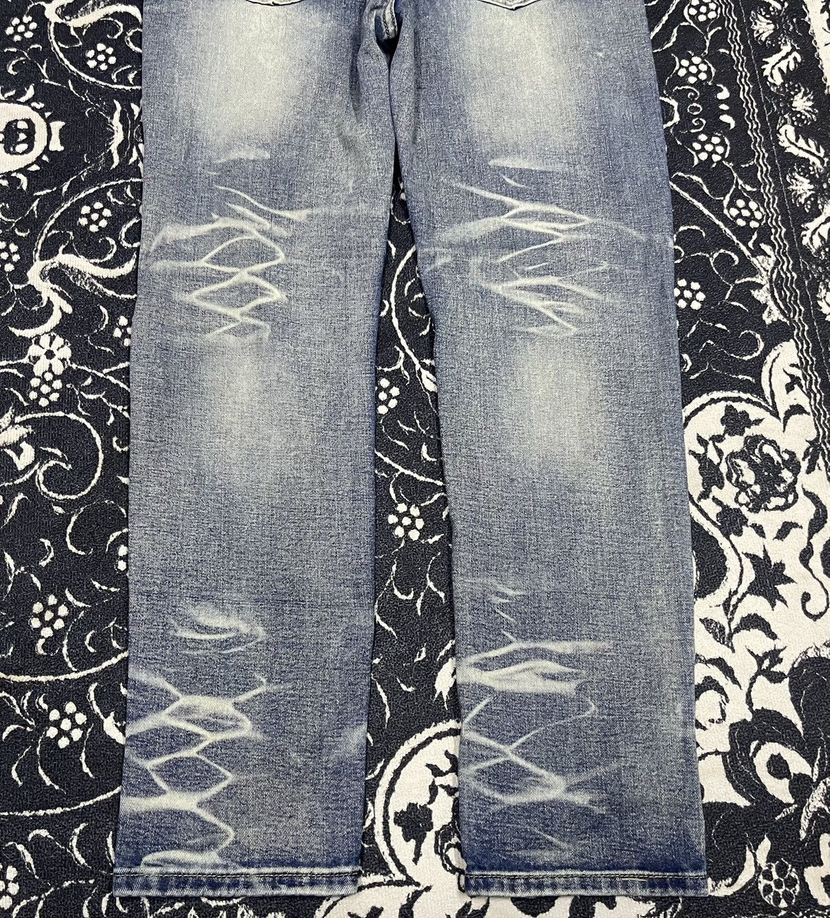 If Six Was Nine HYSTERIC GLAMOUR INSPIRED JAPANESE UNBRAND DENIM DISTRESSED Size US 33 - 10 Thumbnail