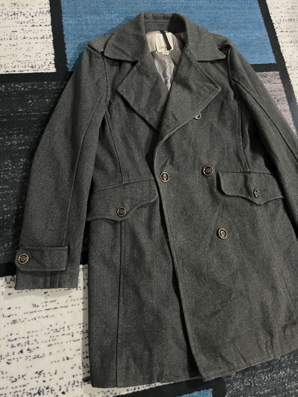 Diesel Vintage Diesel Long Coat Jacket Size US M / EU 48-50 / 2 - 4 Thumbnail