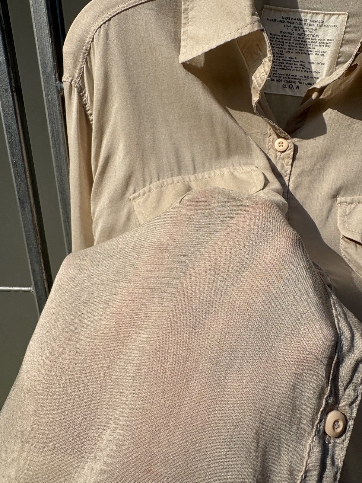 GOA G.O.A beige shirt Size ONE SIZE - 12 Thumbnail