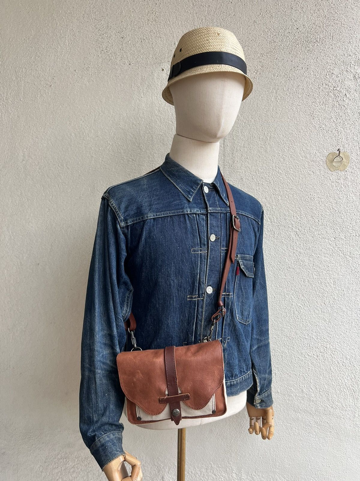 Leather Vintage Agility Japan Patina Leather Hybrid Bag Size ONE SIZE - 1 Thumbnail