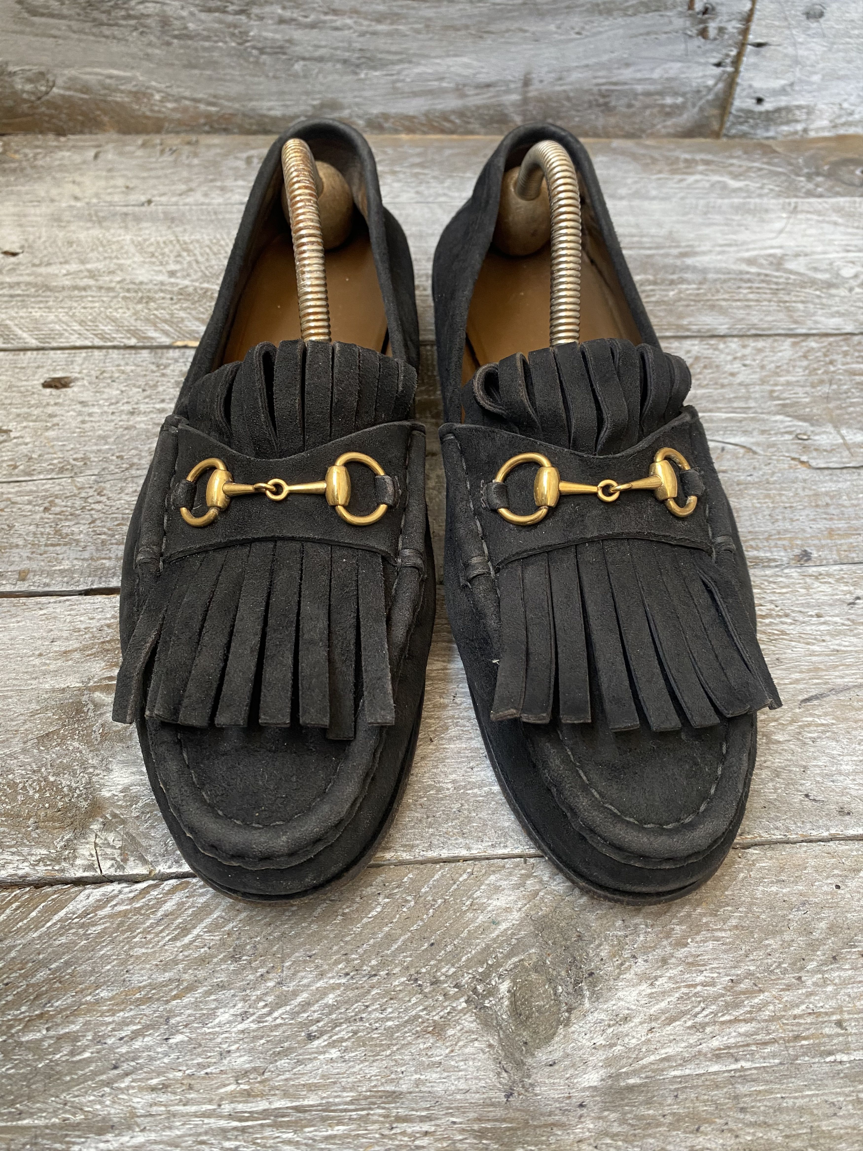 Designer × Gucci Gucci horsebit suede leather loafers sz 40 Size US 9.5 / IT 39.5 - 2 Thumbnail