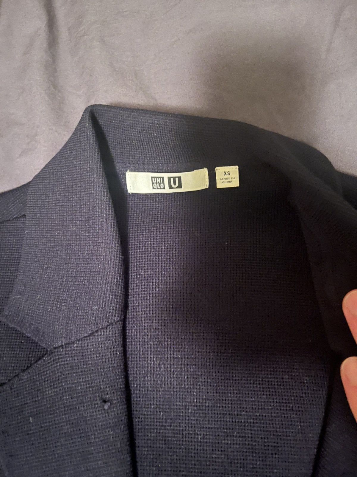 Lemaire × Uniqlo Uniqlo U Navy Knit Blazer Size US XS / EU 42 / 0 - 3 Thumbnail