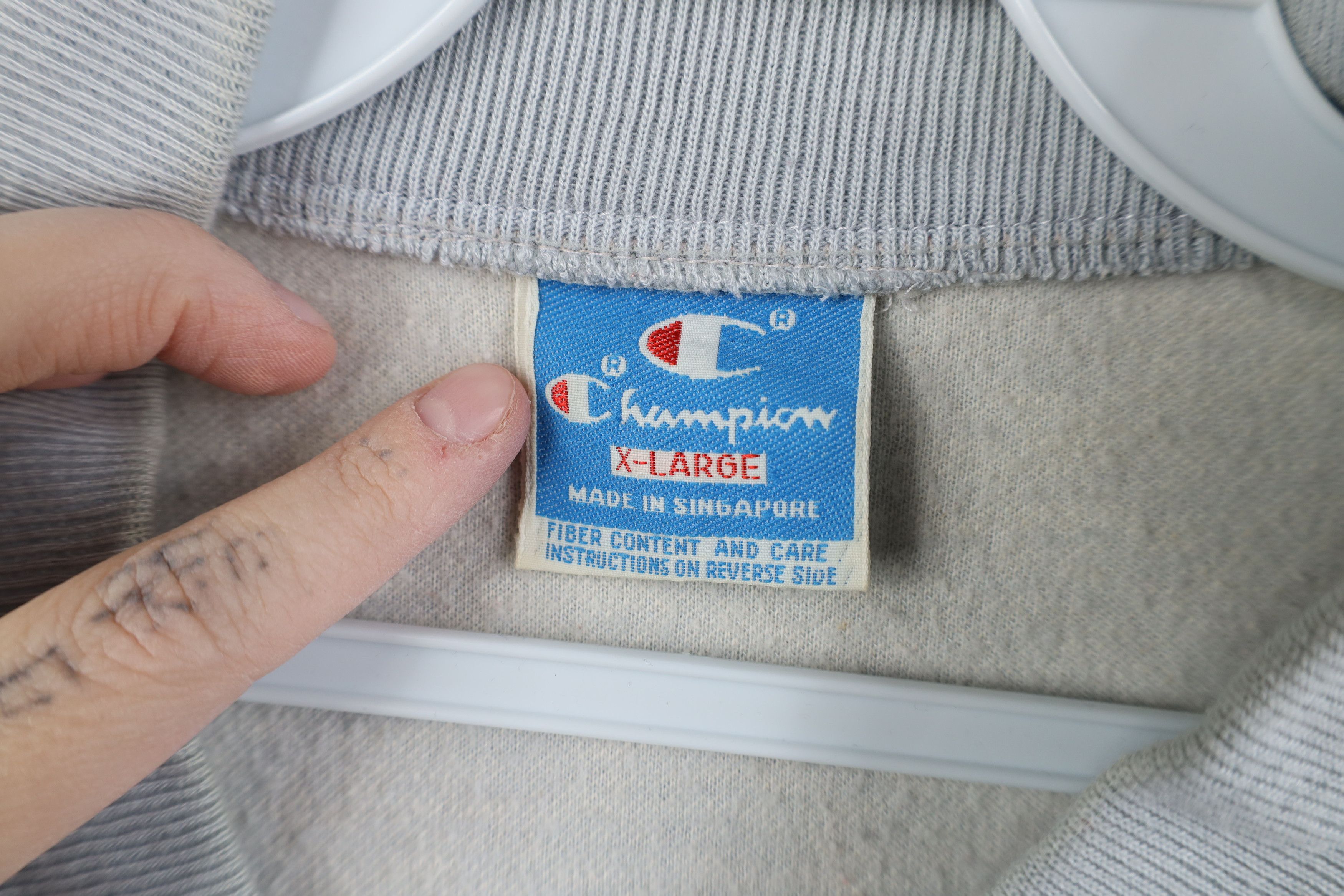 Champion Vintage 80s Champion University Short Sleeve Sweatshirt Size US XL / EU 56 / 4 - 9 Thumbnail