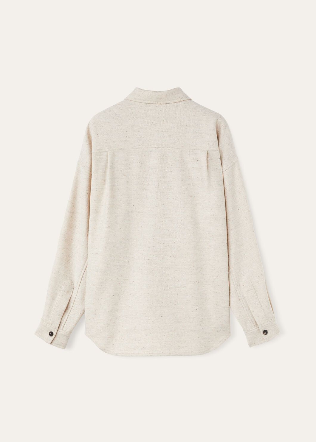 Loro Piana o1srvl11e0825 FAO4356 Jenna Overshirt in Beige Size M / US 6-8 / IT 42-44 - 6 Thumbnail