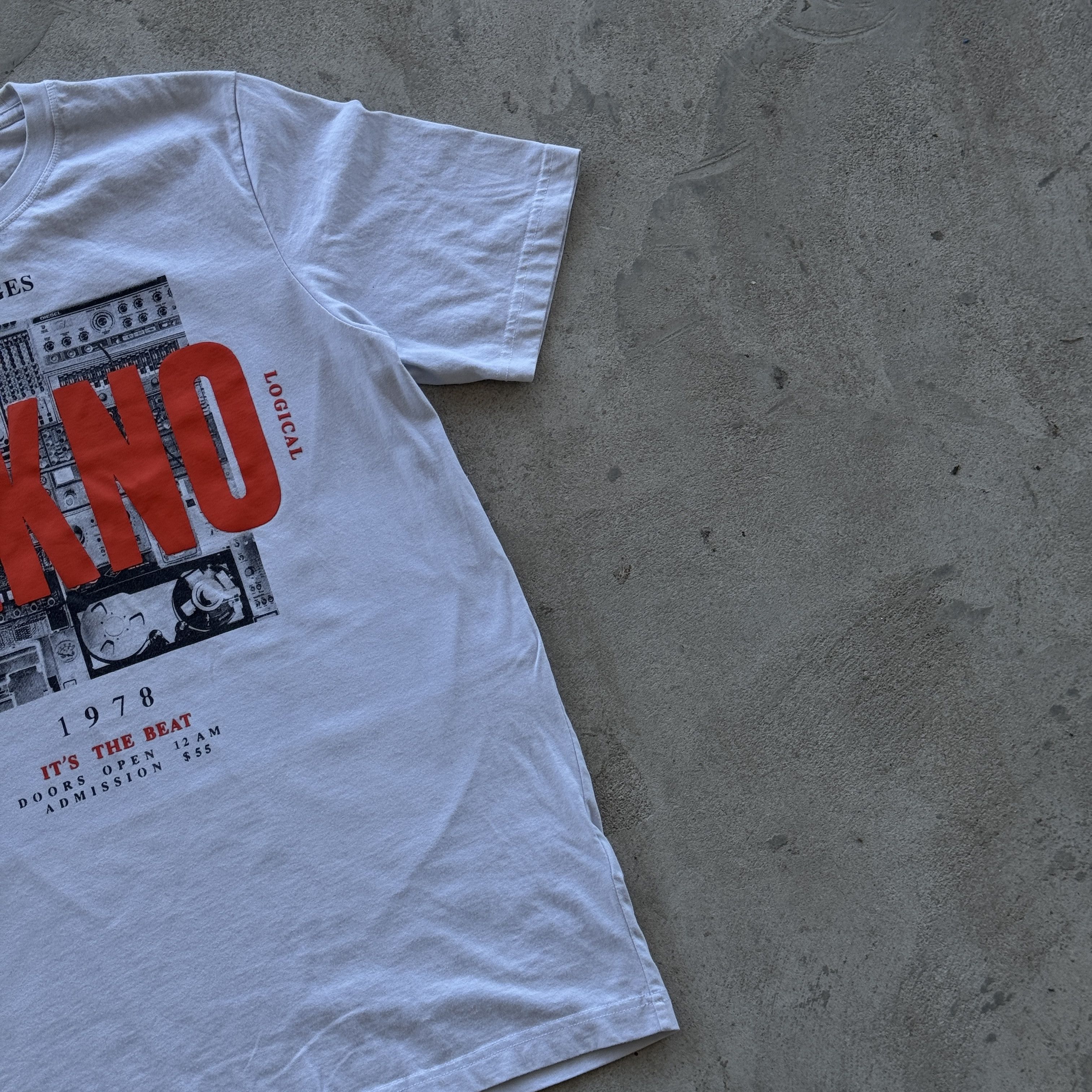 Diesel Vintage Diesel Tekno Music Rave White Graphic Tee Size US L / EU 52-54 / 3 - 2 Thumbnail