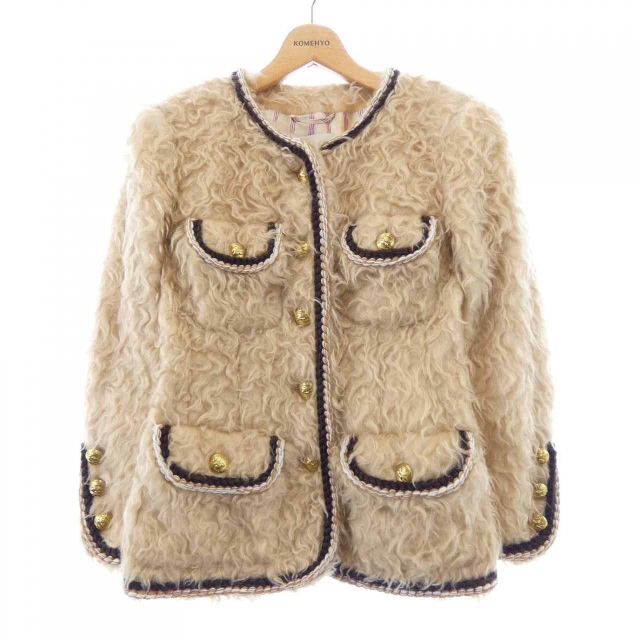Etro Etro Etro Collarless Jacket Textile Outerwear DUTY FREE for USA Size ONE SIZE - 1 Thumbnail