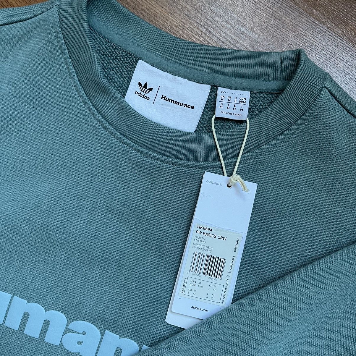 Adidas × Pharrell ADIDAS x PHARRELL WILLIAMS BASICS CREW SWEATSHIRT SIZE “XL” Size US XL / EU 56 / 4 - 8 Thumbnail