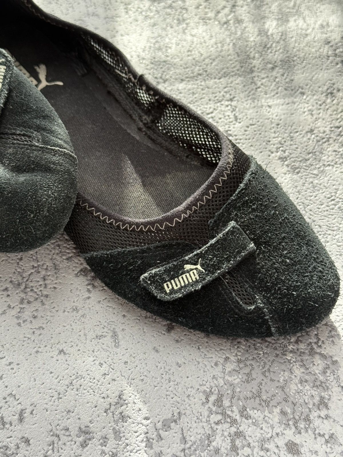 Puma 2000s Puma Flat Ballet Suede Y2K Black Shoes Size in Fact 38 Size US 7.5 / IT 37.5 - 11 Thumbnail