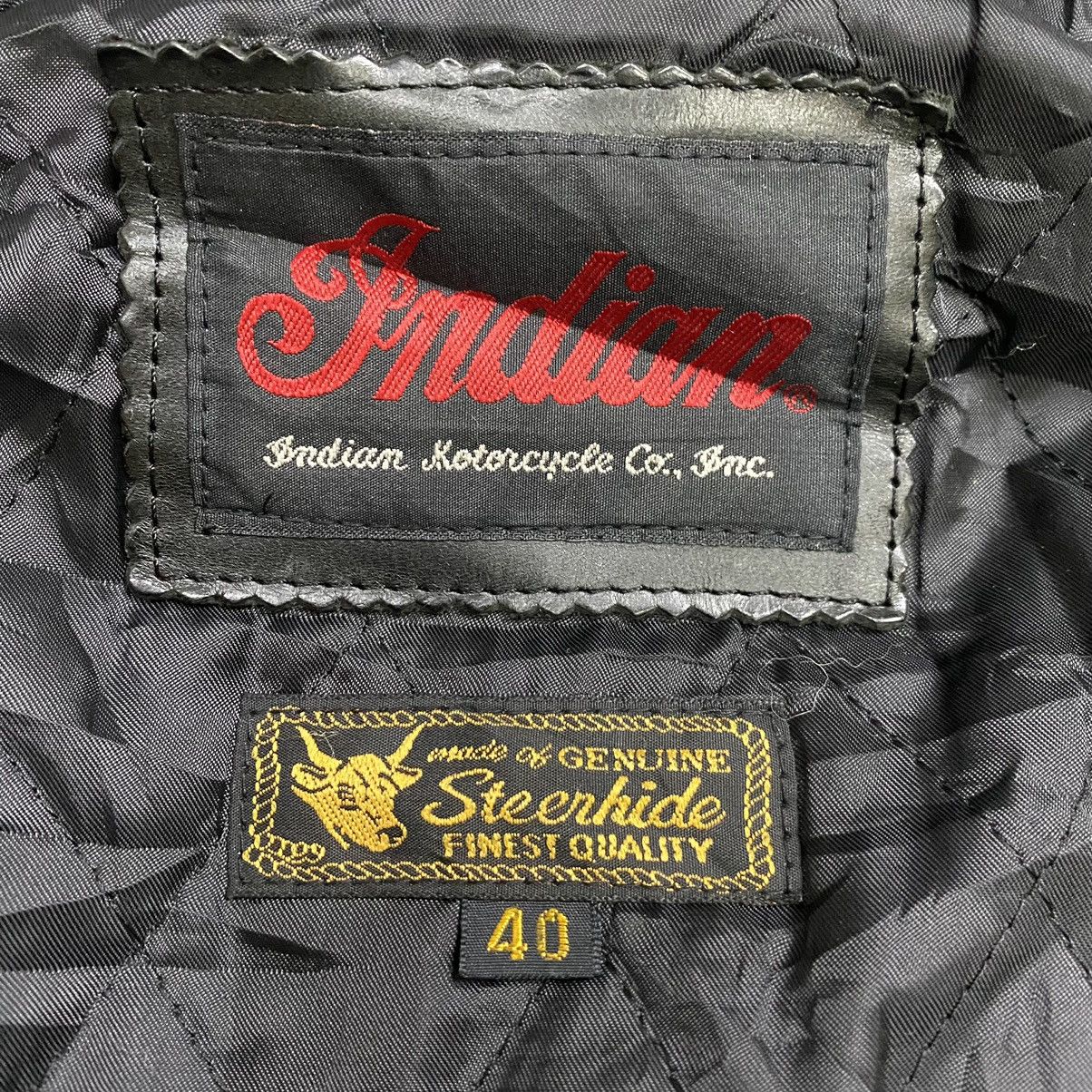 Genuine Leather Vintage Patina Indian Motocycle Inc leather jacket Size US M / EU 48-50 / 2 - 18 Thumbnail
