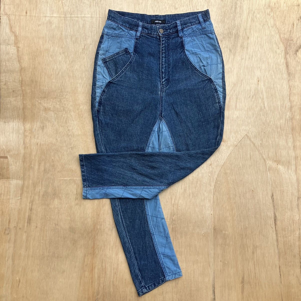 Issey Miyake × Japanese Brand × Ne-Net NE-NET DENIM DROP CROTCJLONG PANTS Size US 32 / EU 48 - 1 Thumbnail