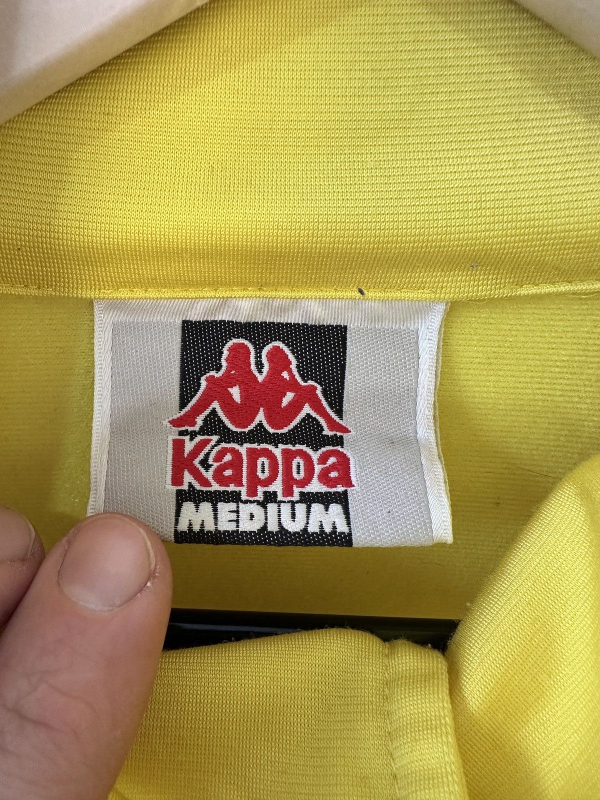 Kappa Vintage 90s Kappa Banda Track Jacket Yellow Medium Logo Tape Size US M / EU 48-50 / 2 - 7 Thumbnail