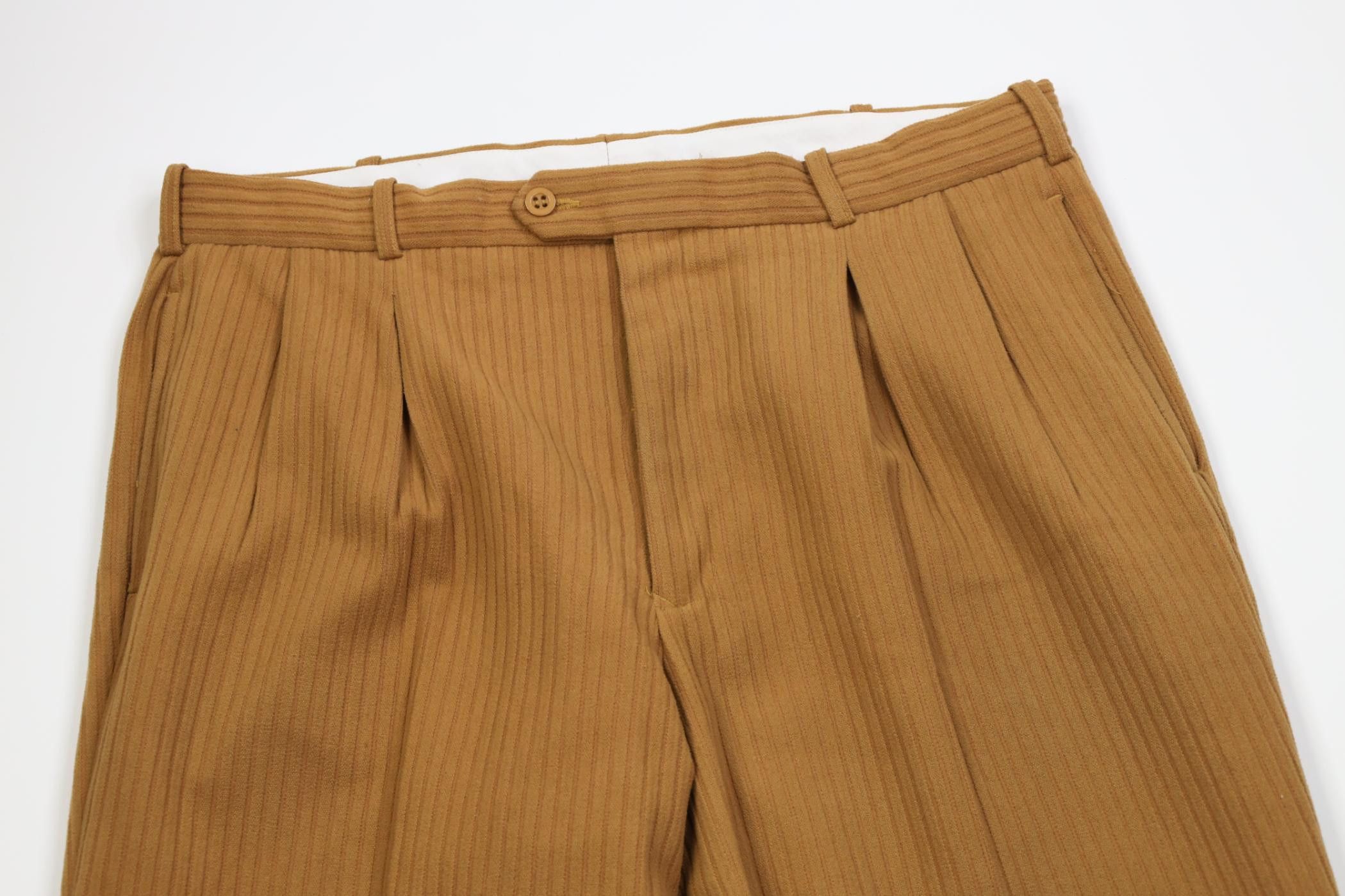 Vintage Vintage 90s Streetwear Wide Leg Corduroy Chino Pants Wheat Size US 36 / EU 52 - 2 Thumbnail