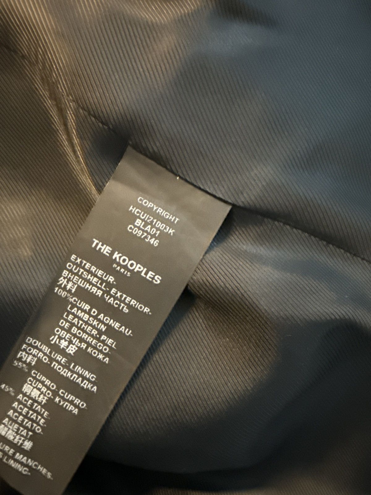 The Kooples Amazing (worn once) lamb skin leather trucker jacket Size US L / EU 52-54 / 3 - 9 Thumbnail
