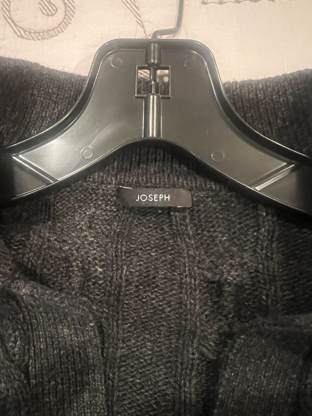 Joseph Dark grey cropped polo style sweater Size L / US 10 / IT 46 - 2 Thumbnail