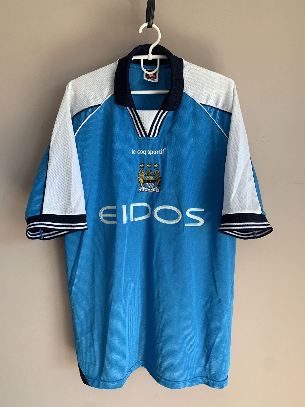 Manchester City 1999 Vintage Football Jersey Le Coq Sportif