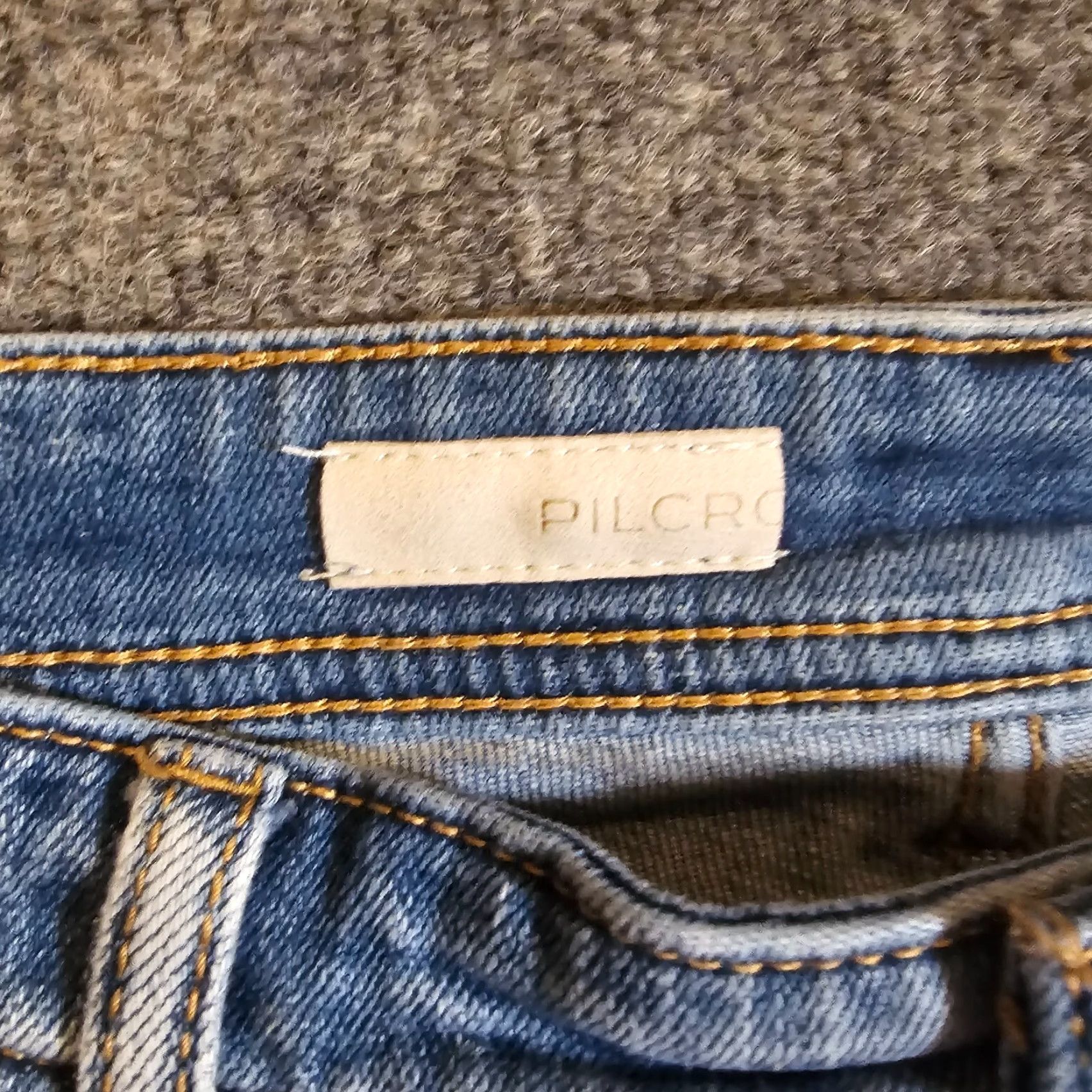 Vintage Pilcro Anthropologie Jeans Womens 29 Blue Distressed Straight Mid Rise Stretchy Maxi? Size 29" - 4 Thumbnail