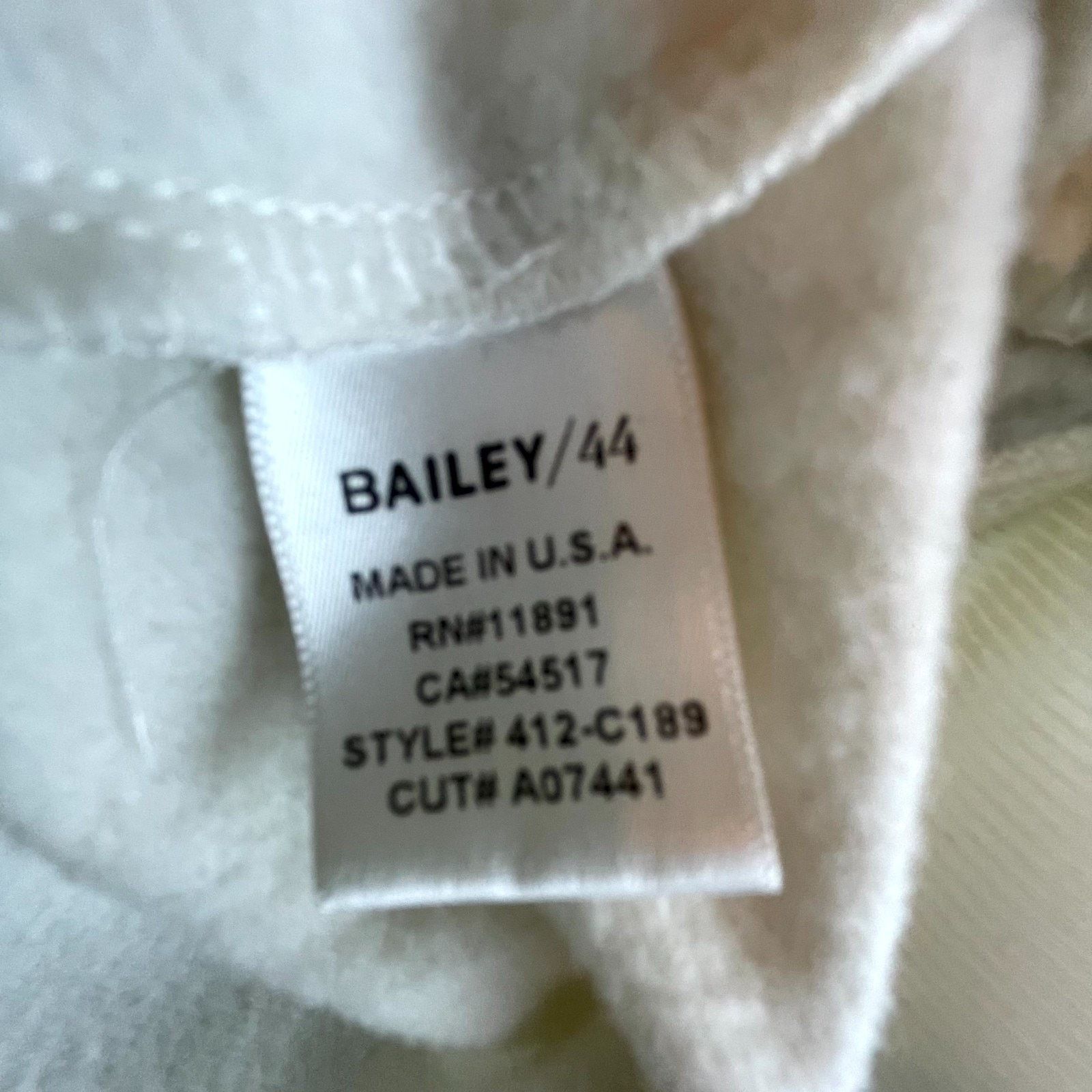 Bailey 44 Bailey/44 Eye Splice Choker Sweatshirt Womens Medium White Size M / US 6-8 / IT 42-44 - 6 Thumbnail