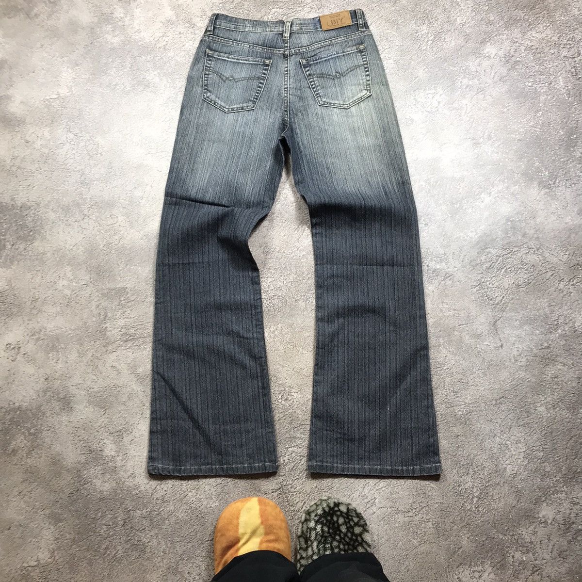 Vintage Vintage Y2K Japanese Baggy Distressed Flare Jeans W28 Swag Size 28" / US 6 / IT 42 - 4 Thumbnail