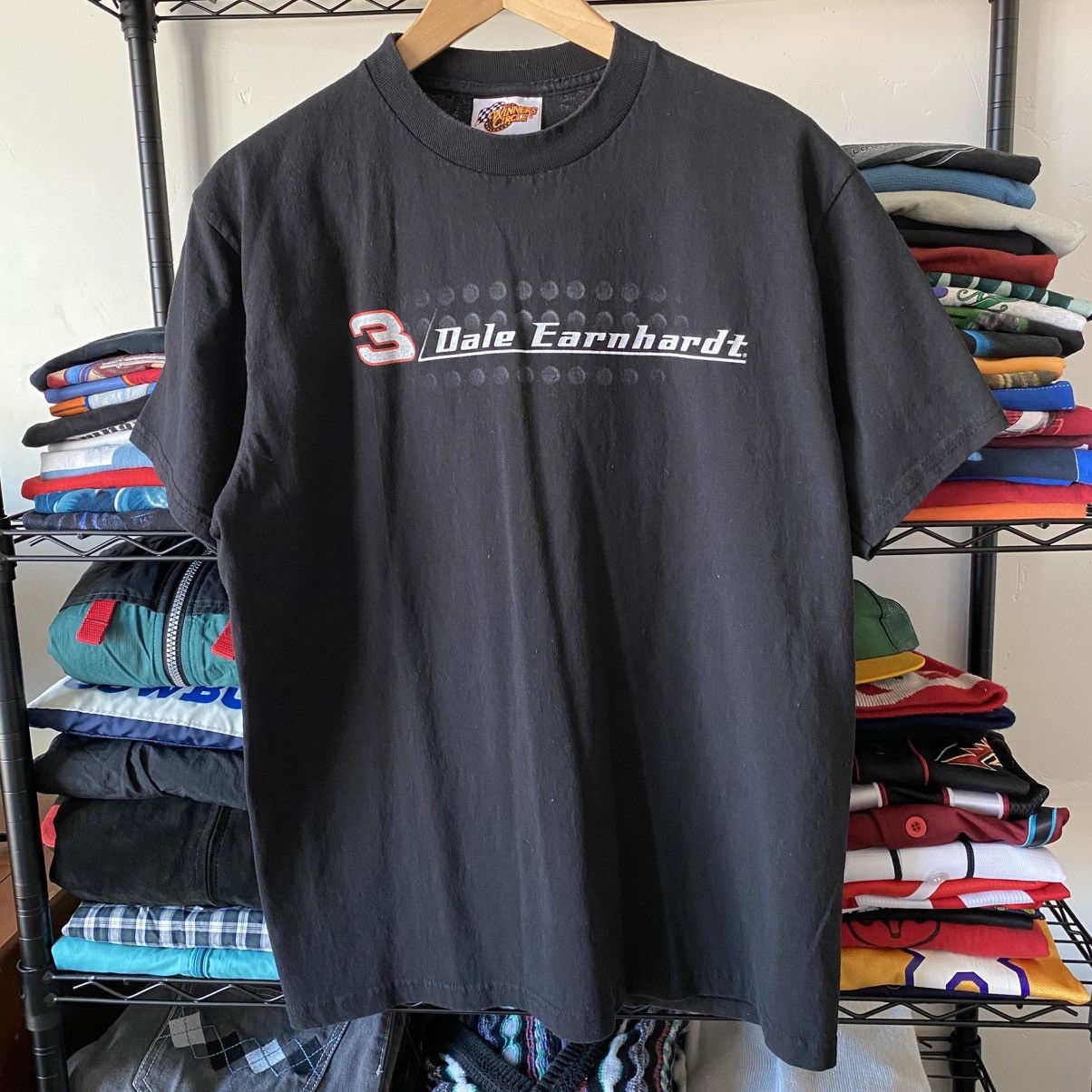 Vintage Dale Earnhardt Nascar T-Shirt Budweiser Double Sided