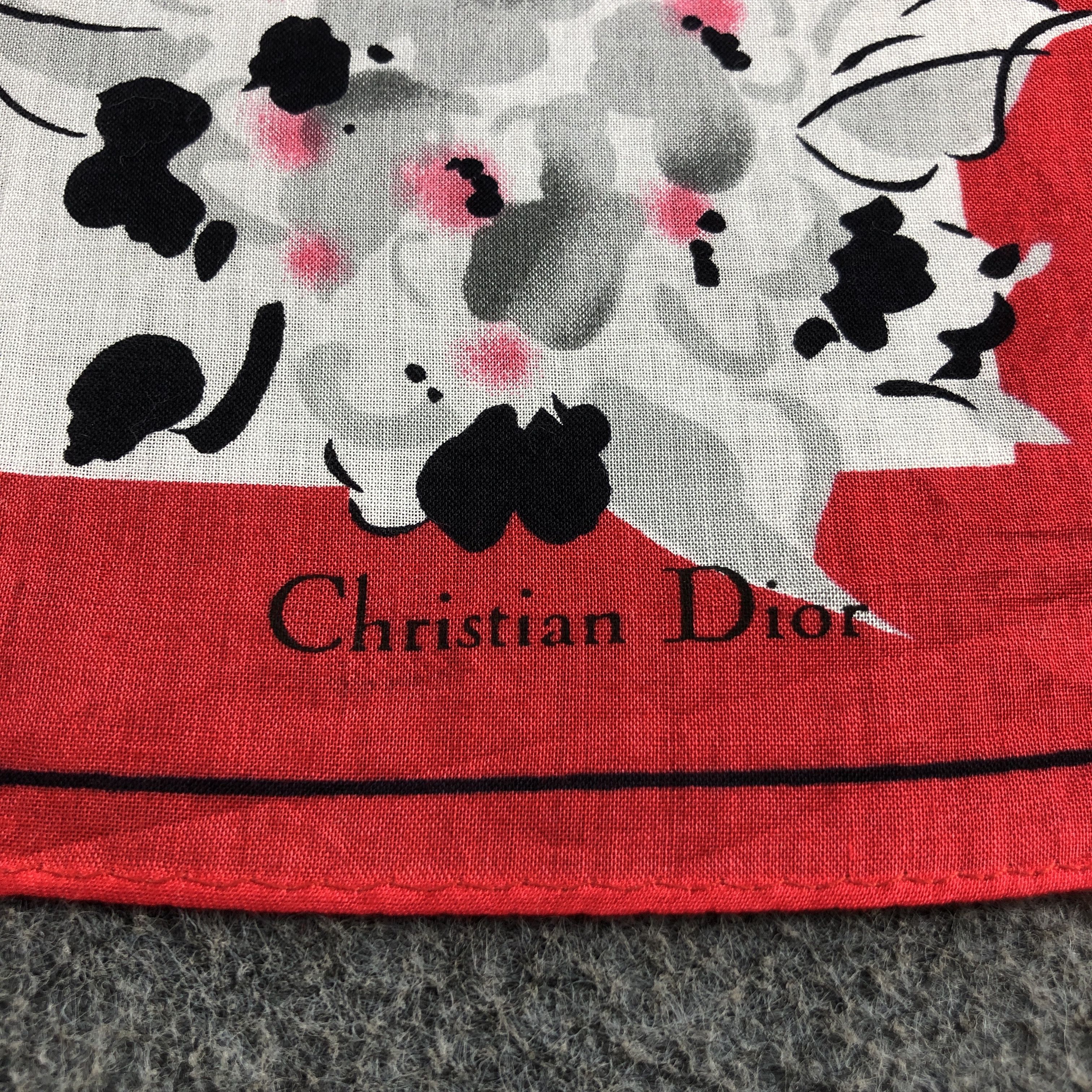 Christian Dior Monsieur Christian Dior Handkerchief Neckerchief Bandana H2765 Size ONE SIZE - 4 Thumbnail